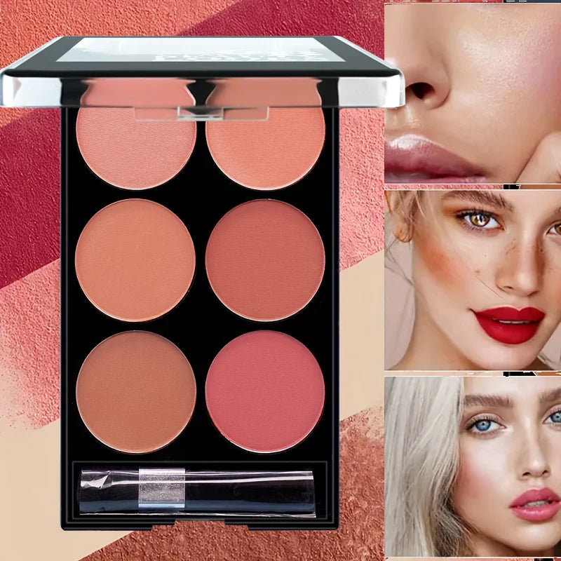 6-Color Blush & Contour Palette