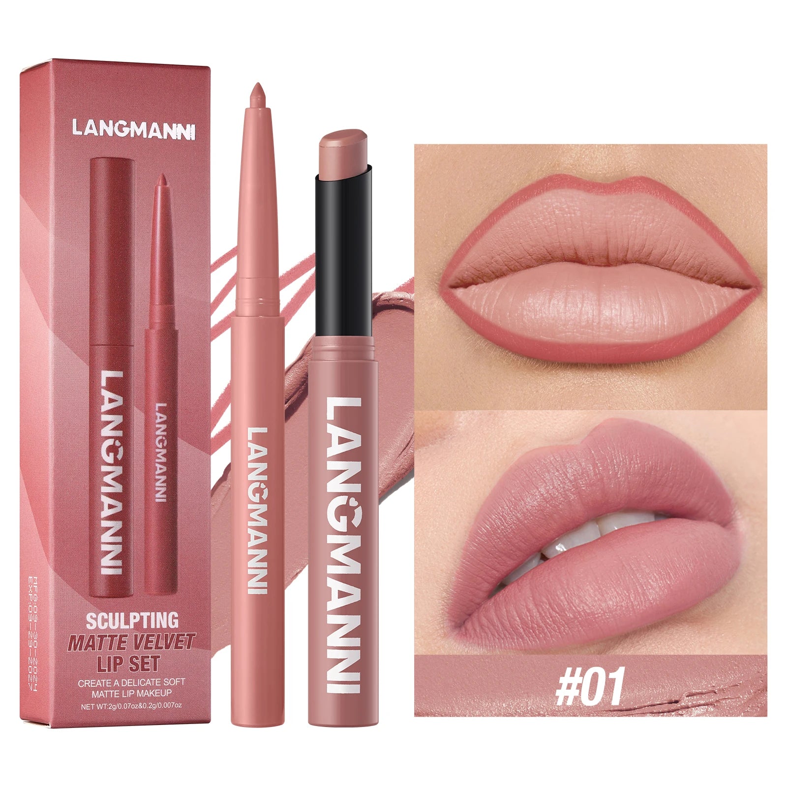 2-in-1 Waterproof Lipstick & Lipliner