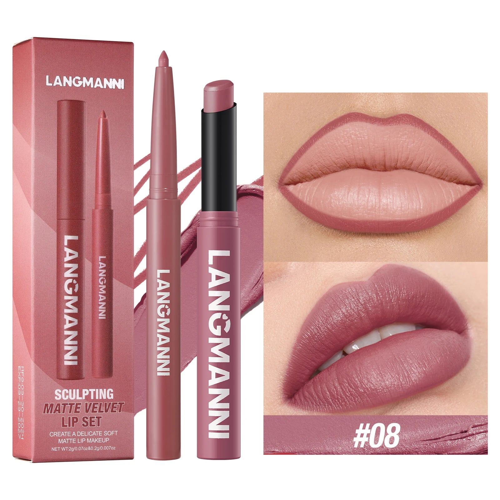 2-in-1 Waterproof Lipstick & Lipliner
