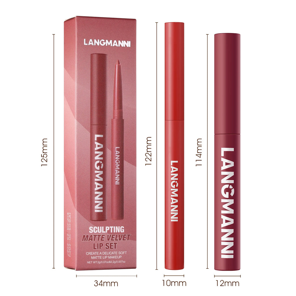 2-in-1 Waterproof Lipstick & Lipliner