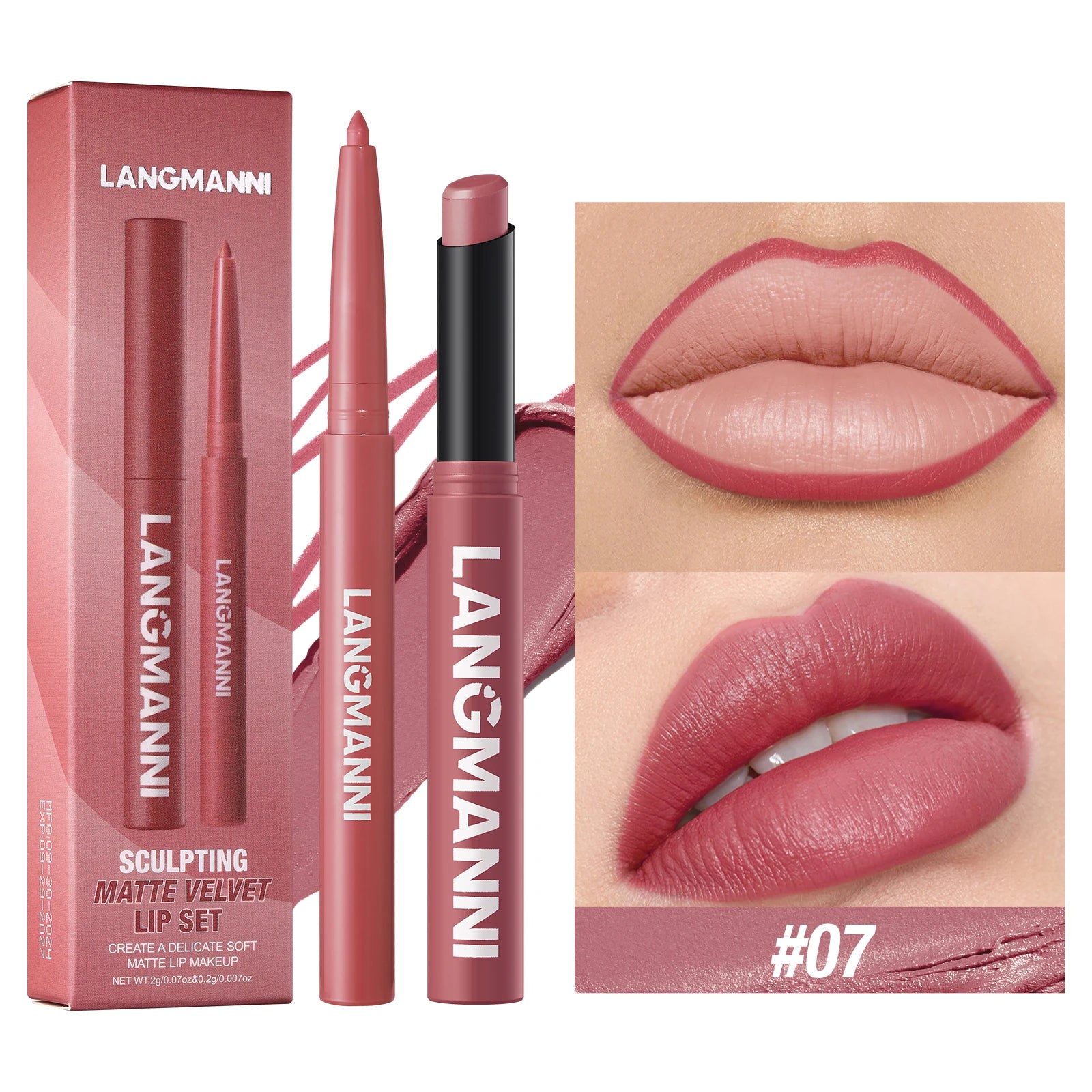 2-in-1 Waterproof Lipstick & Lipliner
