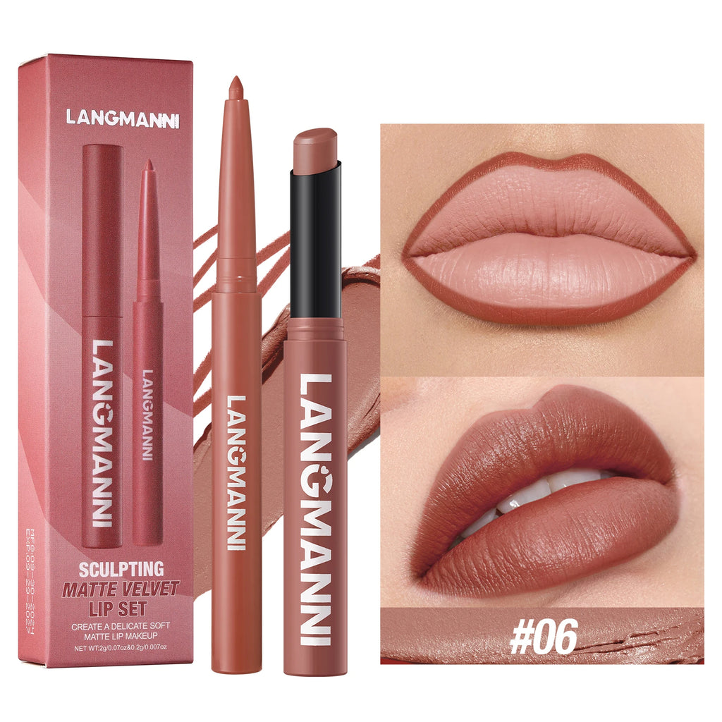 2-in-1 Waterproof Lipstick & Lipliner
