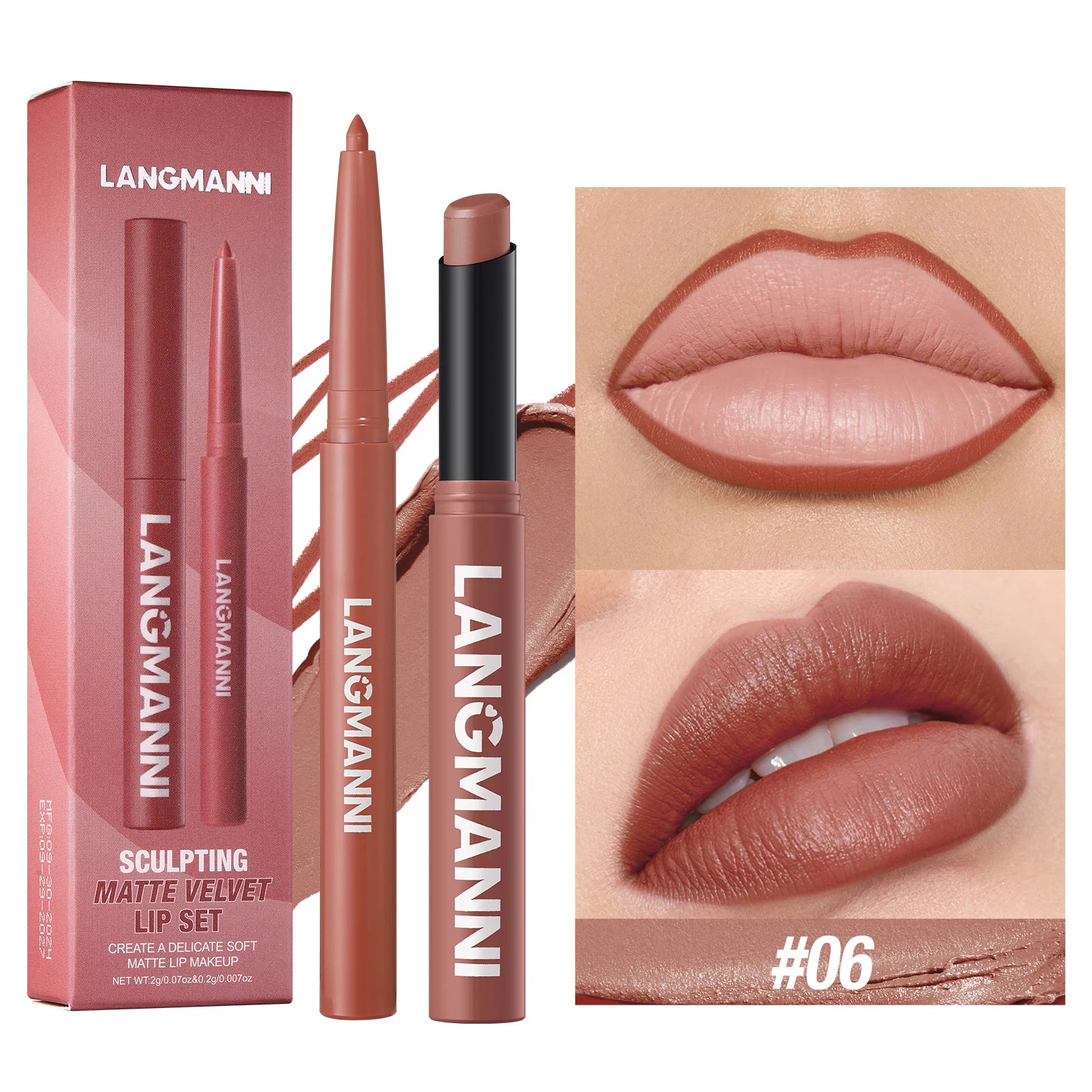 2-in-1 Waterproof Lipstick & Lipliner