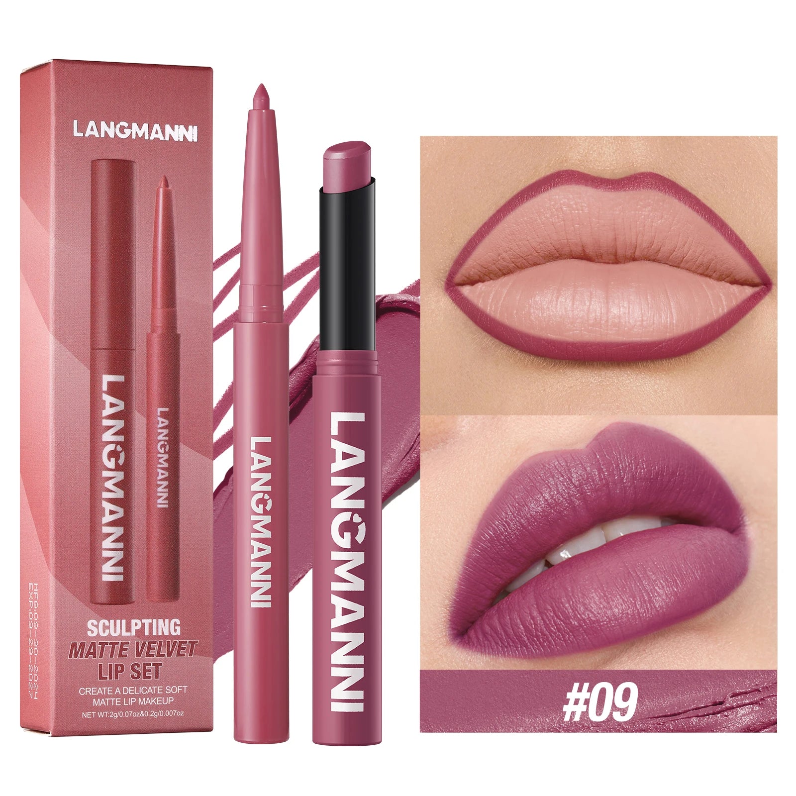2-in-1 Waterproof Lipstick & Lipliner
