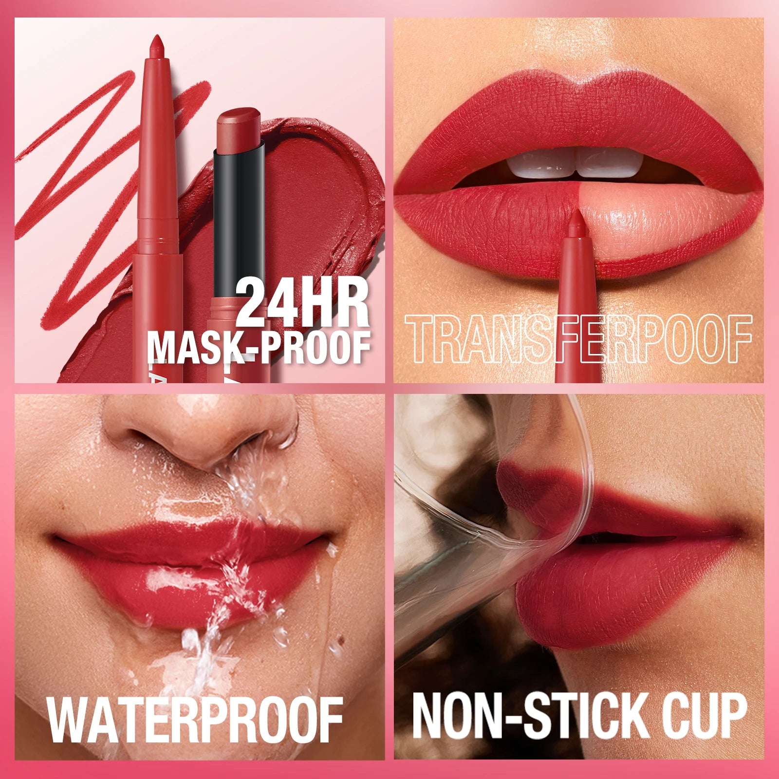 2-in-1 Waterproof Lipstick & Lipliner