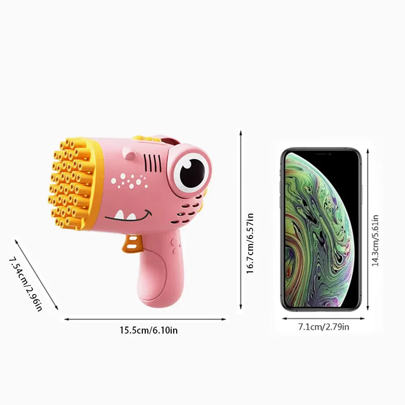 Dinosaur Bubble Gun (40 Holes)